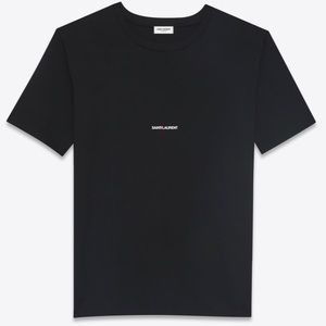 Saint Laurent Logo T-shirt Black